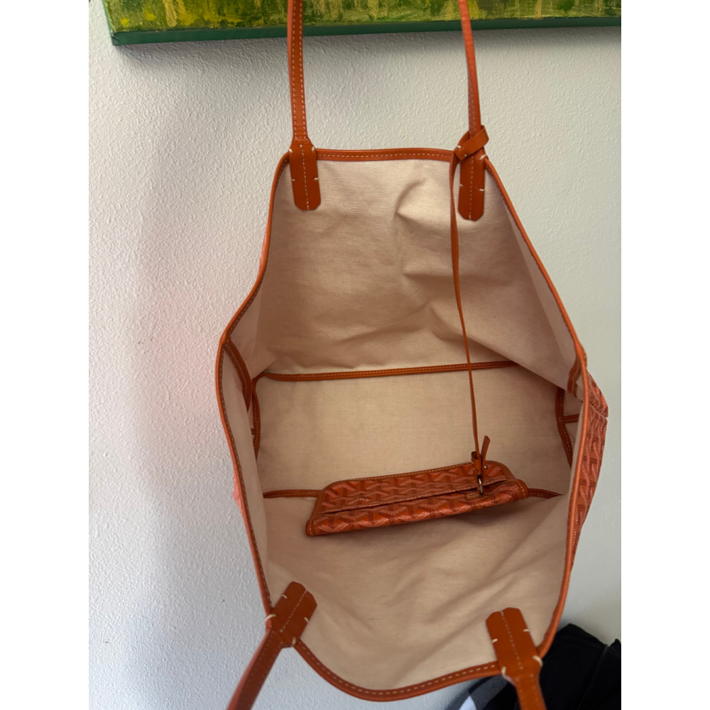Goyard St. Louis PM Tote – Orange Canvas with Pouch - Picture 3 of 16